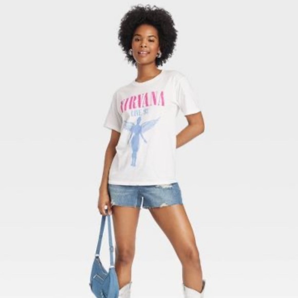 NWT Women's Nirvana In Utero Short Sleeve Graphic T-Shirt - Picture 3 of 3